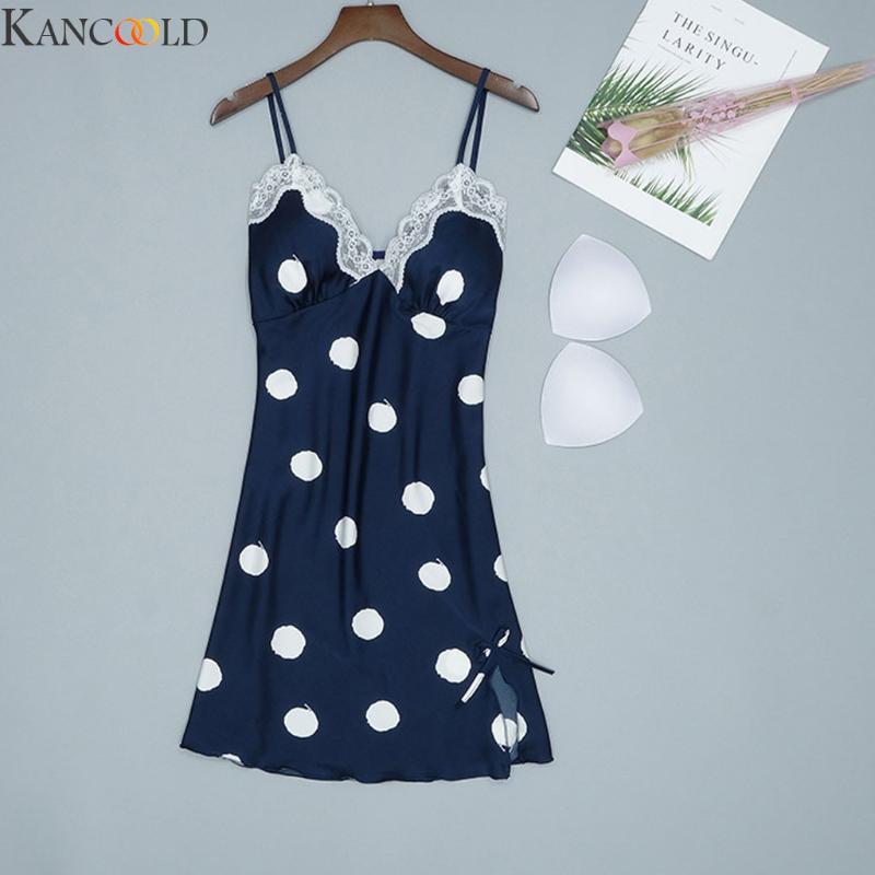 KANCOOLD Korean New Women Polyester Polka Dot Slim Fit Soft Comfortable Fresh Style Shaping For Home Wear Nightgowns Fashion, Wh
KANCOOLD Korean New Women Polyester Polka Dot Slim Fit Soft Comfortable Fresh Style Shaping For Home Wear Nightgowns Fashion, Wh