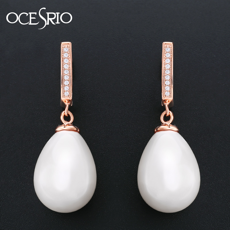 OCESRIO Korean Fashion Big Pearl Drop Earrings Cubic Zircon CZ Rose Gold 585 Earrings for Women 585 Gold Crystal Jewelry ers-p35
OCESRIO Korean Fashion Big Pearl Drop Earrings Cubic Zircon CZ Rose Gold 585 Earrings for Women 585 Gold Crystal Jewelry ers-p35