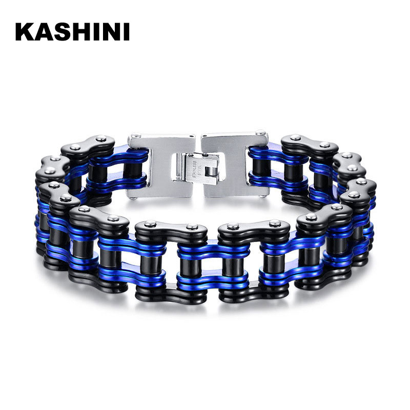Men's Motorcycle Chain Bracelet Punk Bicycle Bike Chain Bracelets&Bangles Blue Bracelet 316L Stainless Steel Motorcycle
Men's Motorcycle Chain Bracelet Punk Bicycle Bike Chain Bracelets&Bangles Blue Bracelet 316L Stainless Steel Motorcycle