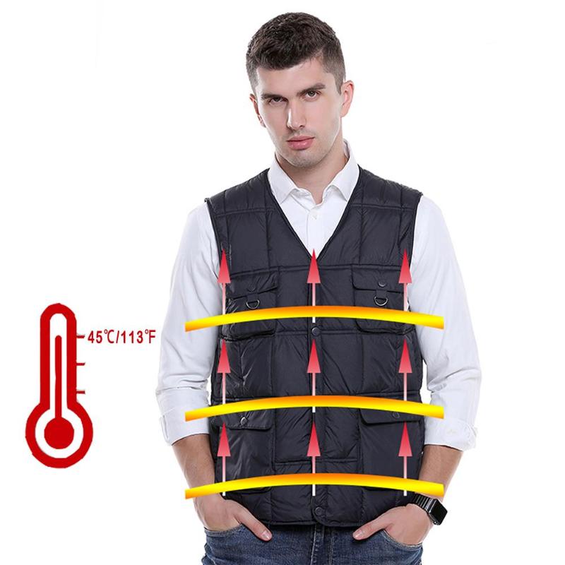USB Charging Smart Heating Vest Unisex Outdoor Riding Ski Fishing Heating Warm Vest Graphene Carbon Fiber Washable Electric, As pic
USB Charging Smart Heating Vest Unisex Outdoor Riding Ski Fishing Heating Warm Vest Graphene Carbon Fiber Washable Electric, As pic