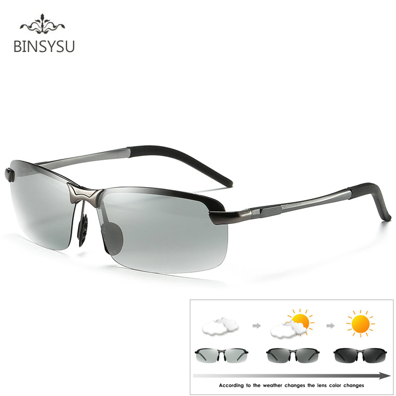 Rimless Driving Photochromic Sunglasses Men Polarized Chameleon Discoloration Sun glasses for men masculino
Rimless Driving Photochromic Sunglasses Men Polarized Chameleon Discoloration Sun glasses for men masculino