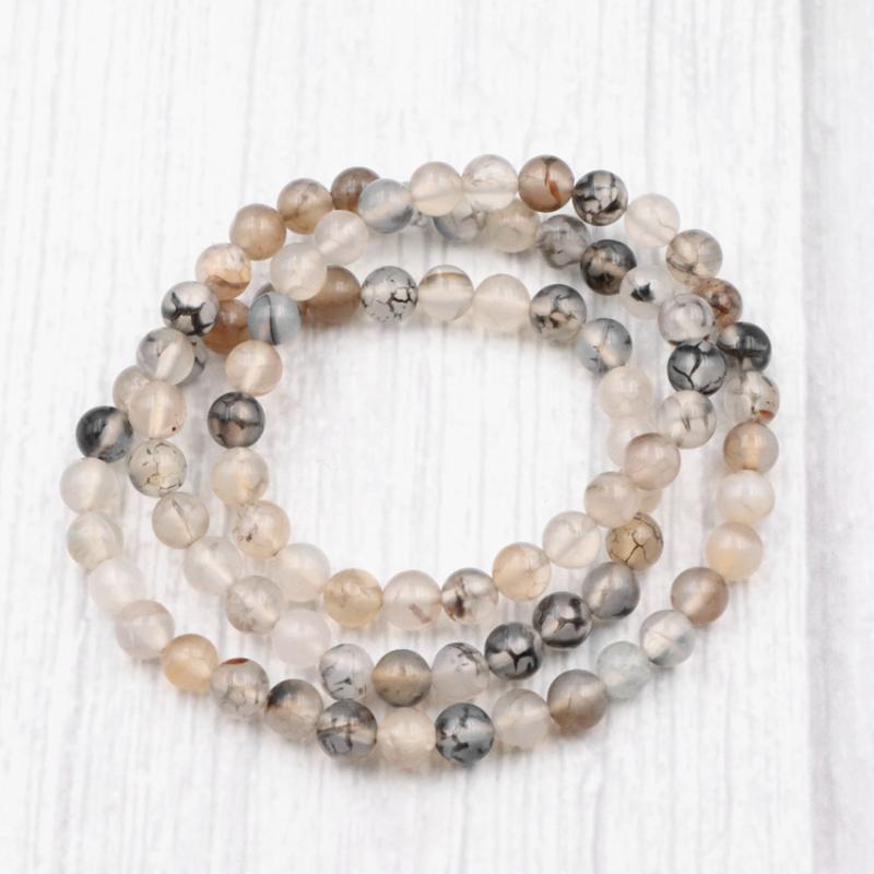 Vintage Strand Bracelet Natural Stone Dragon Veins Agates Crystal 6mm Round Beads Elastic Rope Bracelets Bangle Jewelry 21" A977
Vintage Strand Bracelet Natural Stone Dragon Veins Agates Crystal 6mm Round Beads Elastic Rope Bracelets Bangle Jewelry 21" A977