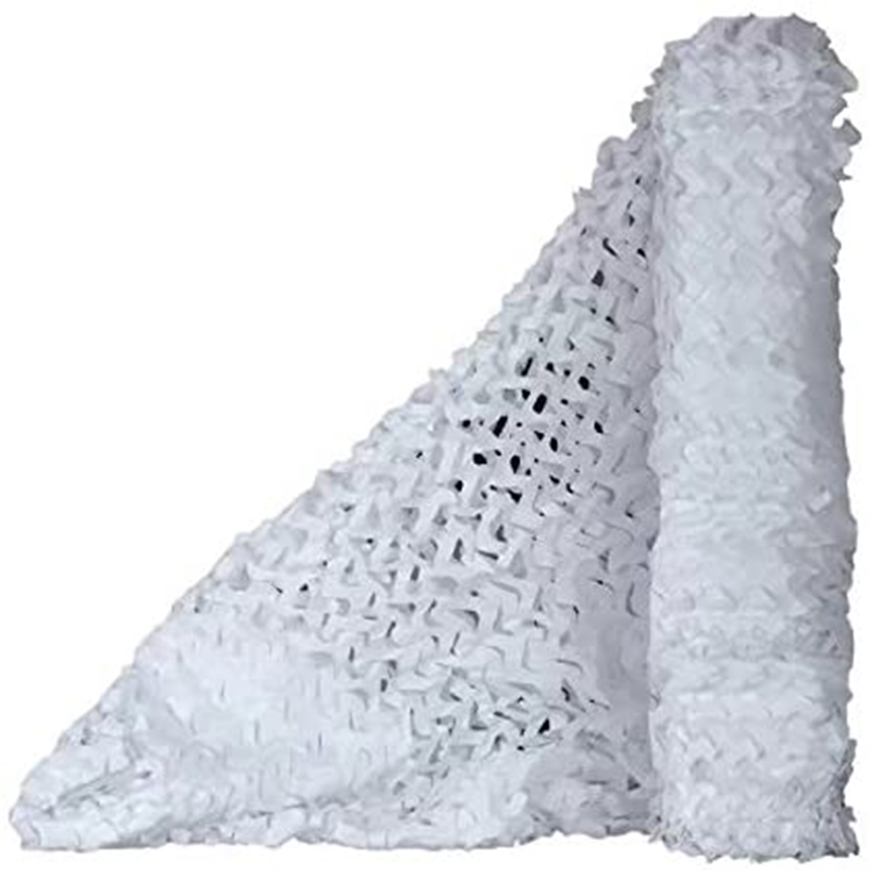 White camouflage net, suitable for outdoor awning and decoration, seven colors, size can be customized according to requirements
White camouflage net, suitable for outdoor awning and decoration, seven colors, size can be customized according to requirements