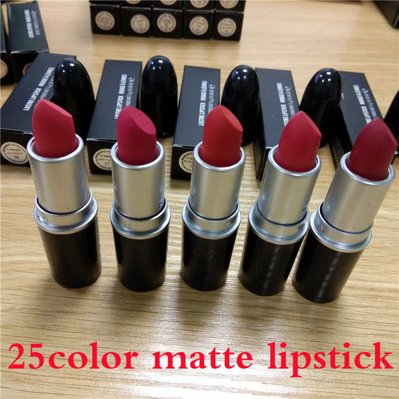 Hot sell Matte Lipstick M Makeup Luster Retro Lipsticks Frost Sexy Matte Lipsticks 25 colors lipsticks 3g High Quality, Mixed color
Hot sell Matte Lipstick M Makeup Luster Retro Lipsticks Frost Sexy Matte Lipsticks 25 colors lipsticks 3g High Quality, Mixed color