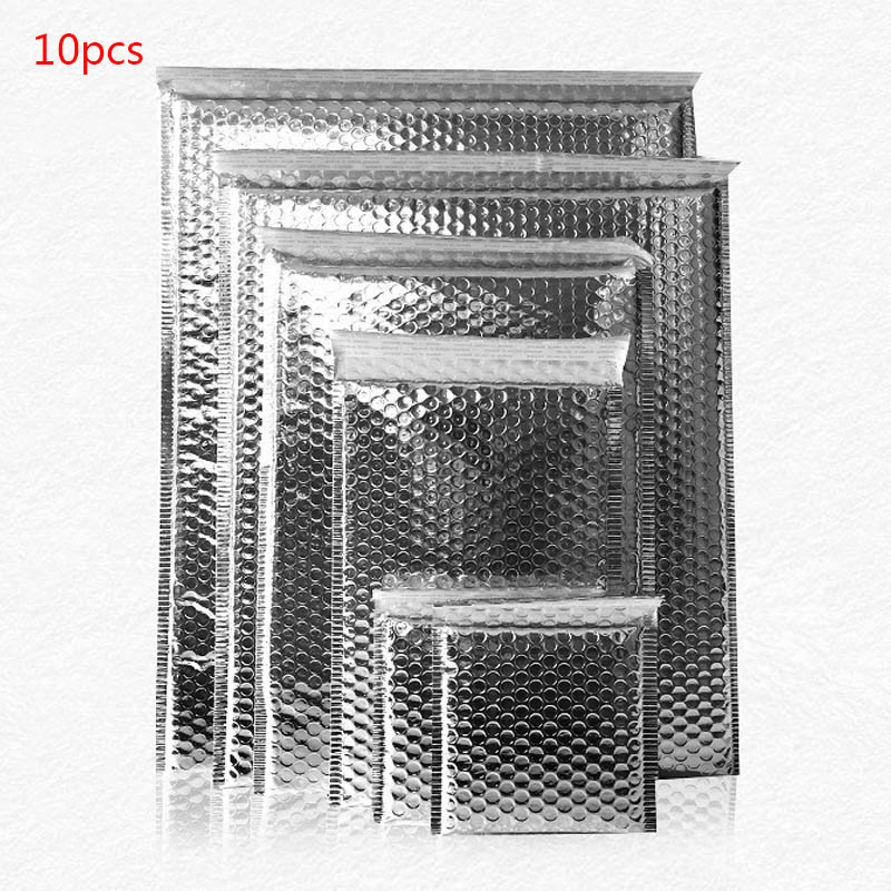 10PCS Silver Aluminized Film Bubble Envelope Bag Jewelry Packaging Self Seal Bag Shockproof Thickening Express Gift Bags
10PCS Silver Aluminized Film Bubble Envelope Bag Jewelry Packaging Self Seal Bag Shockproof Thickening Express Gift Bags