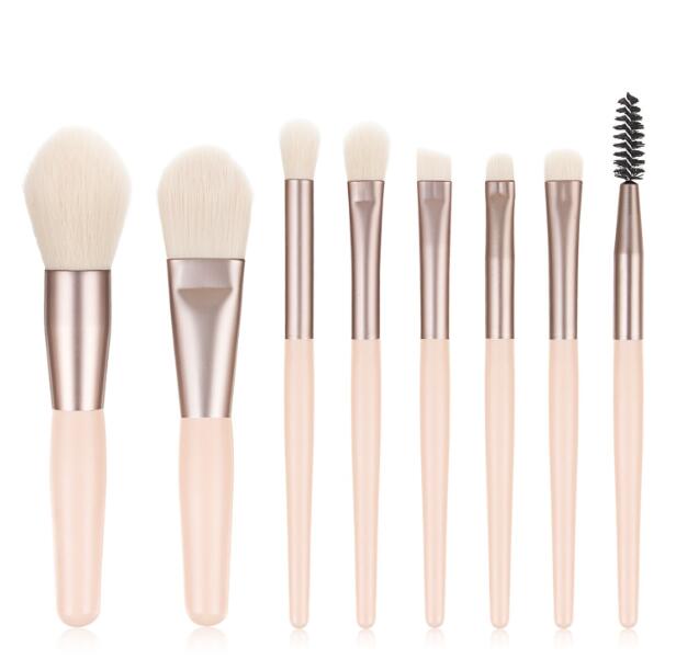 Premium 8Pcs Mini Makeup Brushes Set for Eye shadow Blush Cosmetics Pro Wood Handle Soft Hair Brush Make-up Tools & Accessories DHL Free