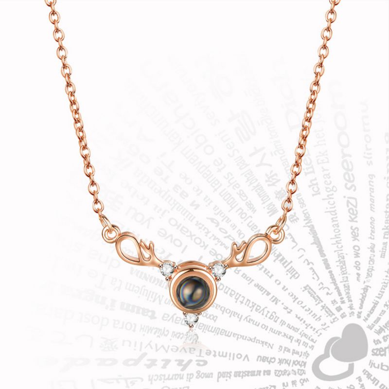 100 Languages I Love You Necklace For Women Antler Necklace Minimalist Style Pendant Women Girls Charm Sweater
100 Languages I Love You Necklace For Women Antler Necklace Minimalist Style Pendant Women Girls Charm Sweater