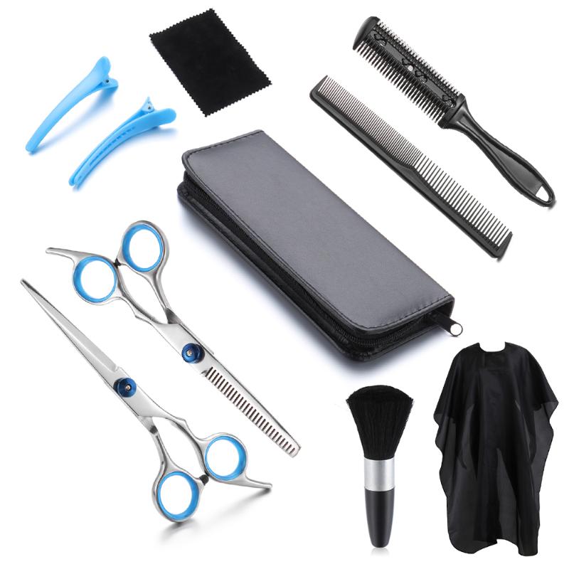 10PCS/Set Professional Hairdressing Scissors Kit Hair Cutting Scissors Hairbrush Hair Clip Hiar Cape Grooming Comb For Barber
10PCS/Set Professional Hairdressing Scissors Kit Hair Cutting Scissors Hairbrush Hair Clip Hiar Cape Grooming Comb For Barber