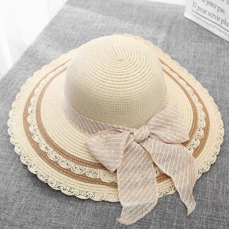 MISSKY Women Summer Sun Hats Wide Edge Simple Solid Color Bowknot Sunscreen Outdoor Straw Hat Female Caps, Khaki
MISSKY Women Summer Sun Hats Wide Edge Simple Solid Color Bowknot Sunscreen Outdoor Straw Hat Female Caps, Khaki