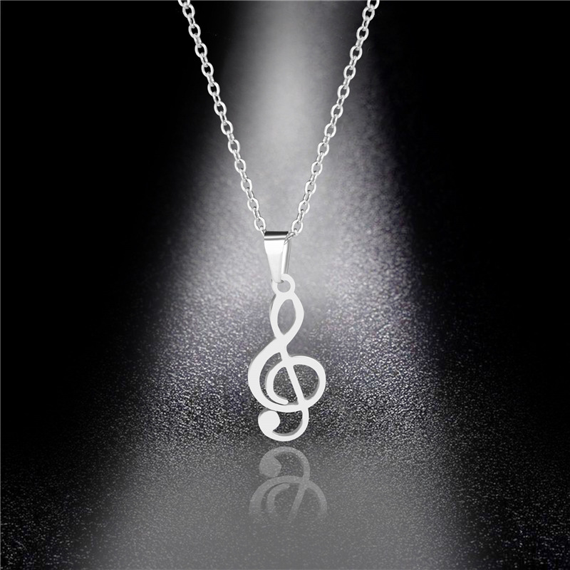 Popular Creative Music Symbol Necklace Female Note Pendant Titanium Steel Necklace Stainless Steel Trend Accessories
Popular Creative Music Symbol Necklace Female Note Pendant Titanium Steel Necklace Stainless Steel Trend Accessories