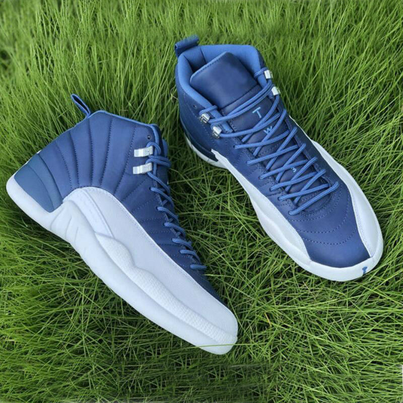 12 Stone Blue 12s Men Basketball Shoes mens sports shoe outdoor trainers Sneakers size us7-us12
12 Stone Blue 12s Men Basketball Shoes mens sports shoe outdoor trainers Sneakers size us7-us12