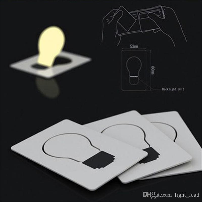 LED Card Light Pocket Novelty Lamp LED Credit Card Portable Light Mini Light Put In Purse Wallet Emergency Portable