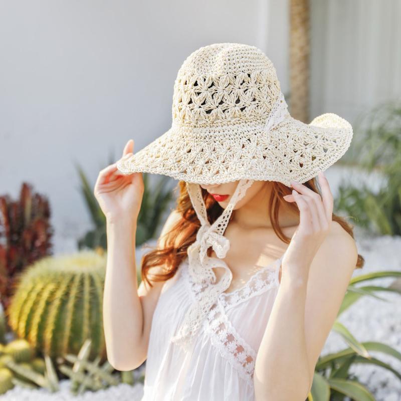 Summer White Sun Hats For Women Straw Hat Leisure Wide Brim Handmade Holiday Cap Sun Straw Beach Caps #es
Summer White Sun Hats For Women Straw Hat Leisure Wide Brim Handmade Holiday Cap Sun Straw Beach Caps #es