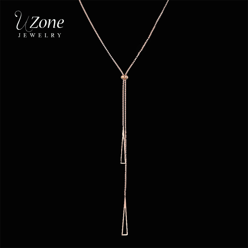 UZone Minimalistic Stainless Steel Geometric Triangle Pendant Necklace Rose Gold Adjustable Chain Necklaces Collar For Women
UZone Minimalistic Stainless Steel Geometric Triangle Pendant Necklace Rose Gold Adjustable Chain Necklaces Collar For Women