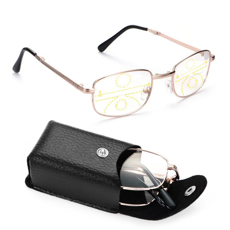 Portable Foldable Reading Glasses Men Women Progressive Multifocal Lenses Presbyopia Eyeglasses with Glasses Case +1.00~+4.00
Portable Foldable Reading Glasses Men Women Progressive Multifocal Lenses Presbyopia Eyeglasses with Glasses Case +1.00~+4.00