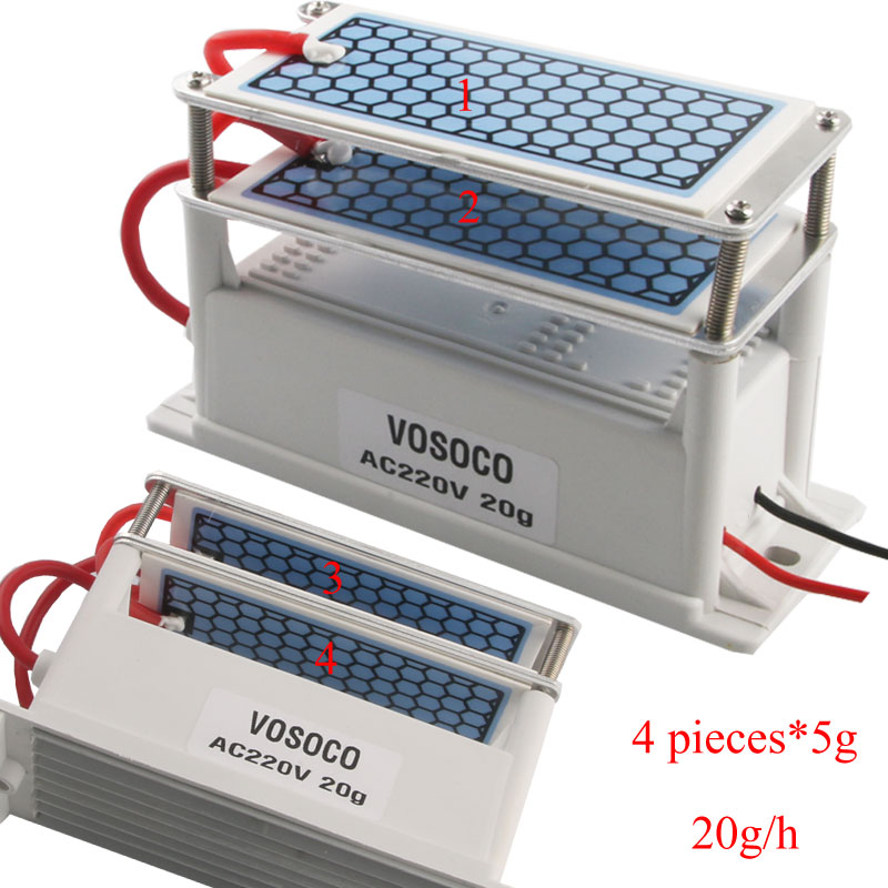 Ozone Generator 20g/h Blue film Long Life Ceramic Plate Ozonizer Air Water Air Purifier removal Formaldehyde Ozone machine 220V
Ozone Generator 20g/h Blue film Long Life Ceramic Plate Ozonizer Air Water Air Purifier removal Formaldehyde Ozone machine 220V