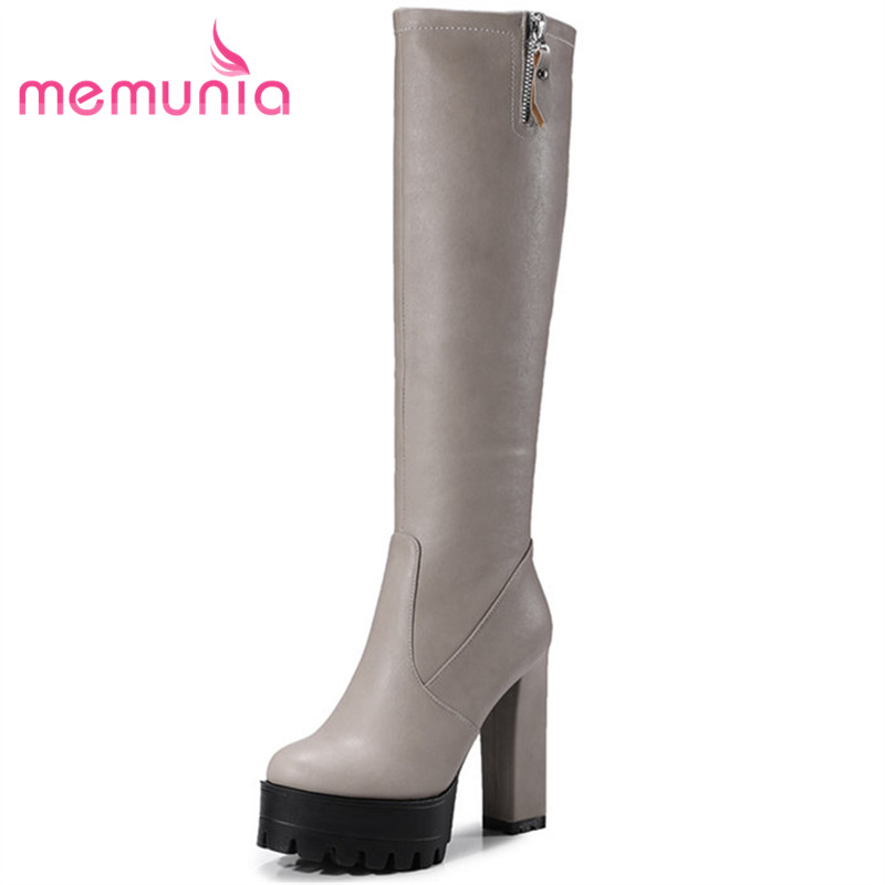 MEMUNIA 2020 new knee high boots fashion platform boots sexy extreme high heels winter round toe women, Black
MEMUNIA 2020 new knee high boots fashion platform boots sexy extreme high heels winter round toe women, Black