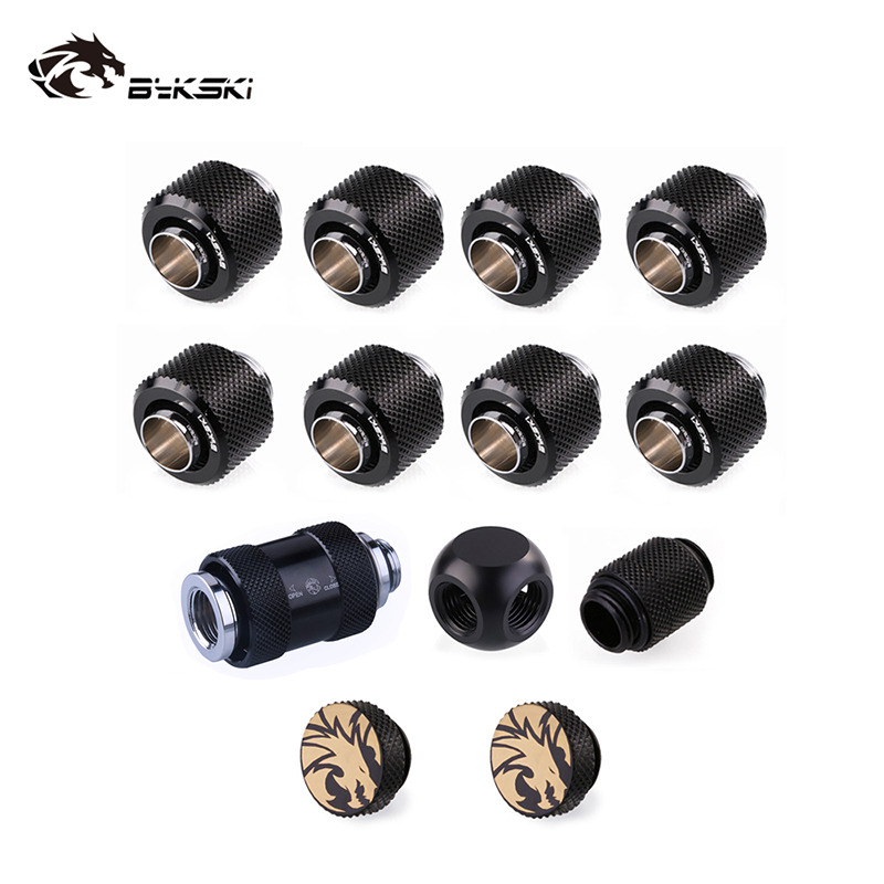 Bykski hose connector PC water-cooled compression pipe fittings, kit, for hose connection waterway
Bykski hose connector PC water-cooled compression pipe fittings, kit, for hose connection waterway