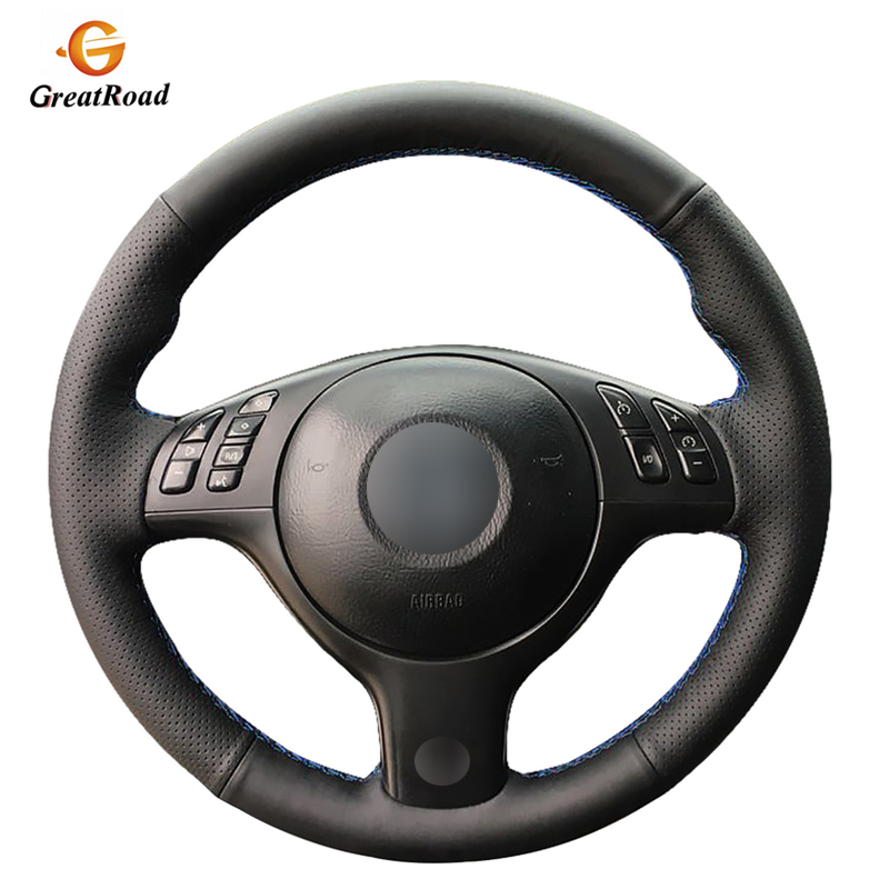 Hand-stitched Black Genuine leather Car Steering Wheel Cover for E46 E39 330i 540i 525i 530i 330Ci M3 2001
Hand-stitched Black Genuine leather Car Steering Wheel Cover for E46 E39 330i 540i 525i 530i 330Ci M3 2001
