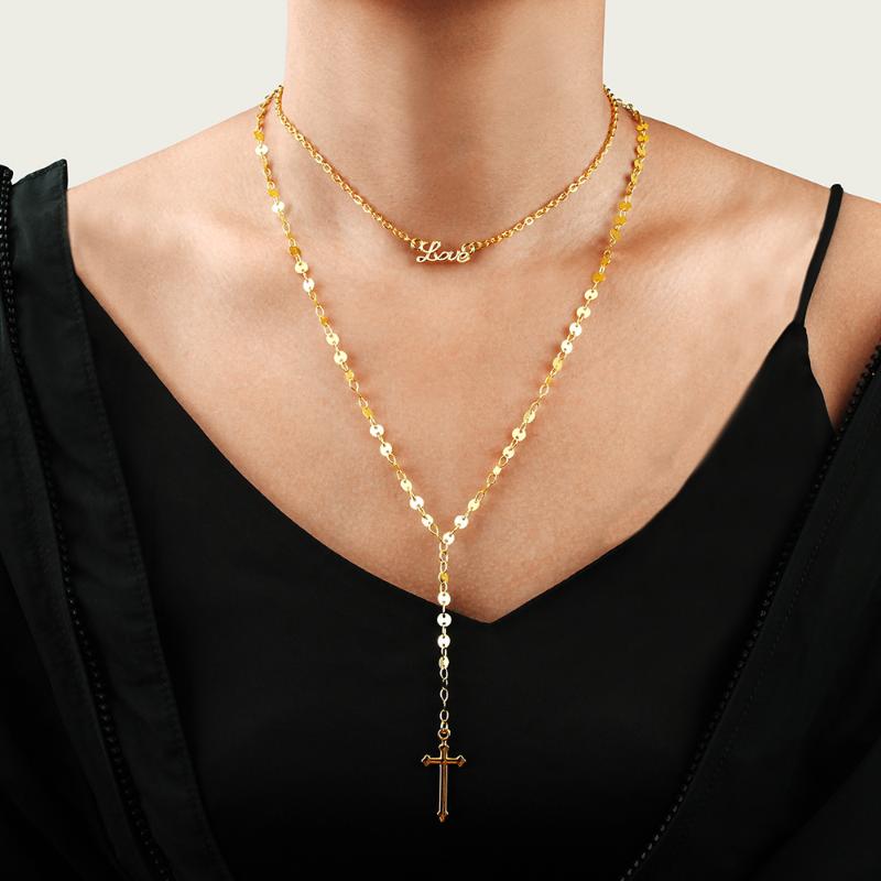 Multilayer Cross Virgin Mary Pendant Beads Chain Christian Neckalce Goddess Catholic Choker Necklace Collier For Women Jewelry
Multilayer Cross Virgin Mary Pendant Beads Chain Christian Neckalce Goddess Catholic Choker Necklace Collier For Women Jewelry