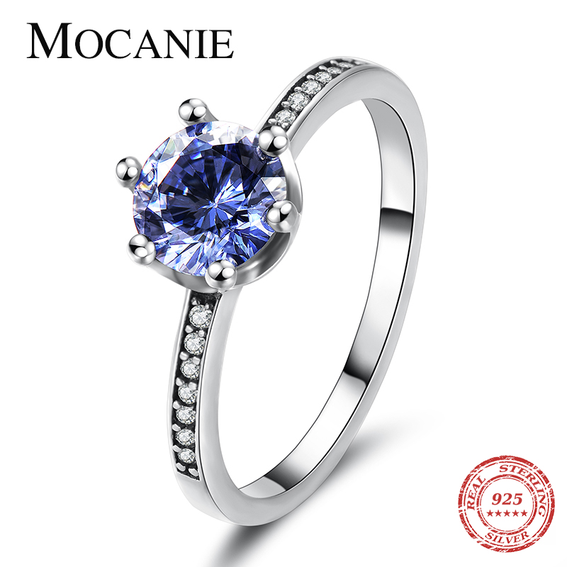 Mocanie Real 925 Sterling Silver Luxury Blue Crystal Crown Ring for Women Fashion Glittering Zircon Wedding Bands Jewelry Gift
Mocanie Real 925 Sterling Silver Luxury Blue Crystal Crown Ring for Women Fashion Glittering Zircon Wedding Bands Jewelry Gift
