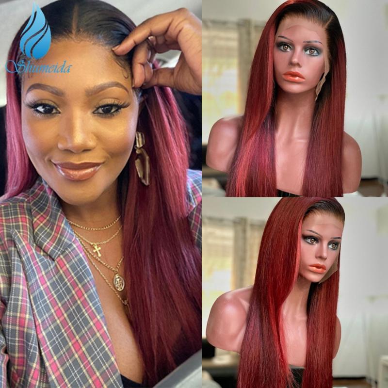 Ombre 13*6 Lace Front Human Hair Wigs For Women 150% Density Brazilian Remy Human Hair Short BoB Red Wig with Baby, 13x4wig
Ombre 13*6 Lace Front Human Hair Wigs For Women 150% Density Brazilian Remy Human Hair Short BoB Red Wig with Baby, 13x4wig