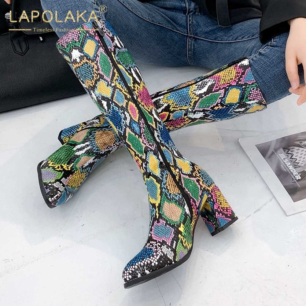 Lapolaka 2020 New Design Autumn Winter Boots Women Shoes Comfy Square Heels Zip Up Colorful Print INS Knee-High Boots Female, Black
Lapolaka 2020 New Design Autumn Winter Boots Women Shoes Comfy Square Heels Zip Up Colorful Print INS Knee-High Boots Female, Black