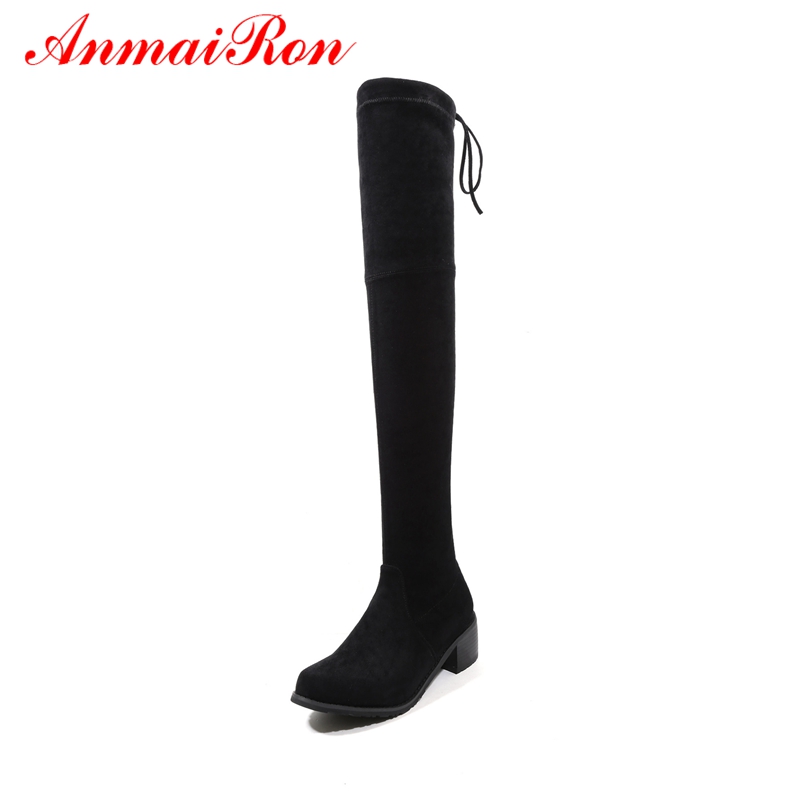 AnmaiRon Women Boots Fashion Round Toe Knee High Boots Botas Mujer Invierno Womens Winter Fashion 2020 Size 33-43LY043, Black
AnmaiRon Women Boots Fashion Round Toe Knee High Boots Botas Mujer Invierno Womens Winter Fashion 2020 Size 33-43LY043, Black