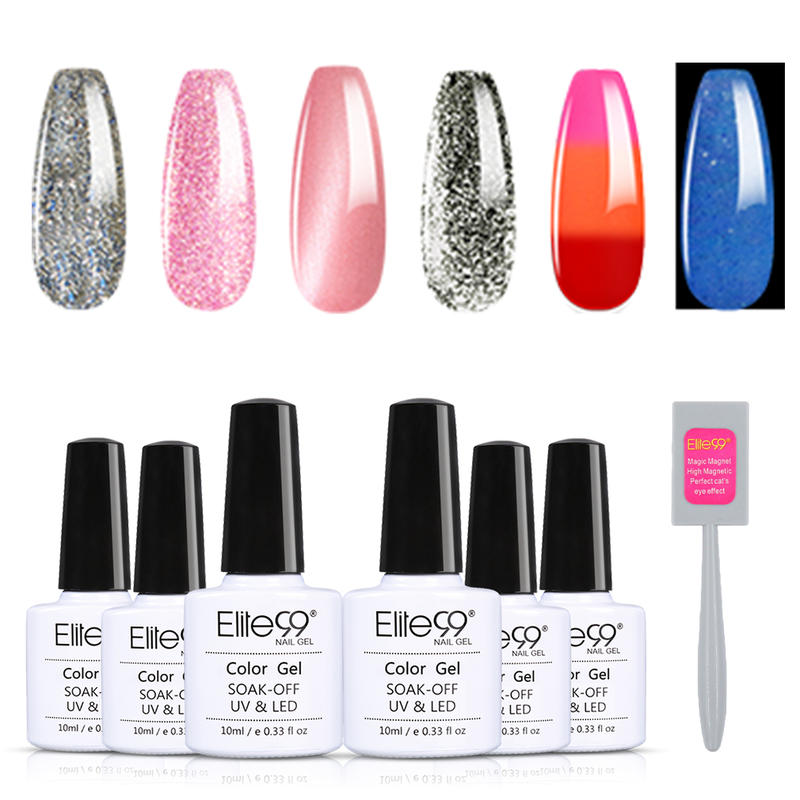 Elite99 Gel Polish Set 6Pcs Hybrid Nail Glitter Varnish Soak Off UV LED Semi Permanent Magnet Cat Eye Nail Set For Manicure Kit
Elite99 Gel Polish Set 6Pcs Hybrid Nail Glitter Varnish Soak Off UV LED Semi Permanent Magnet Cat Eye Nail Set For Manicure Kit