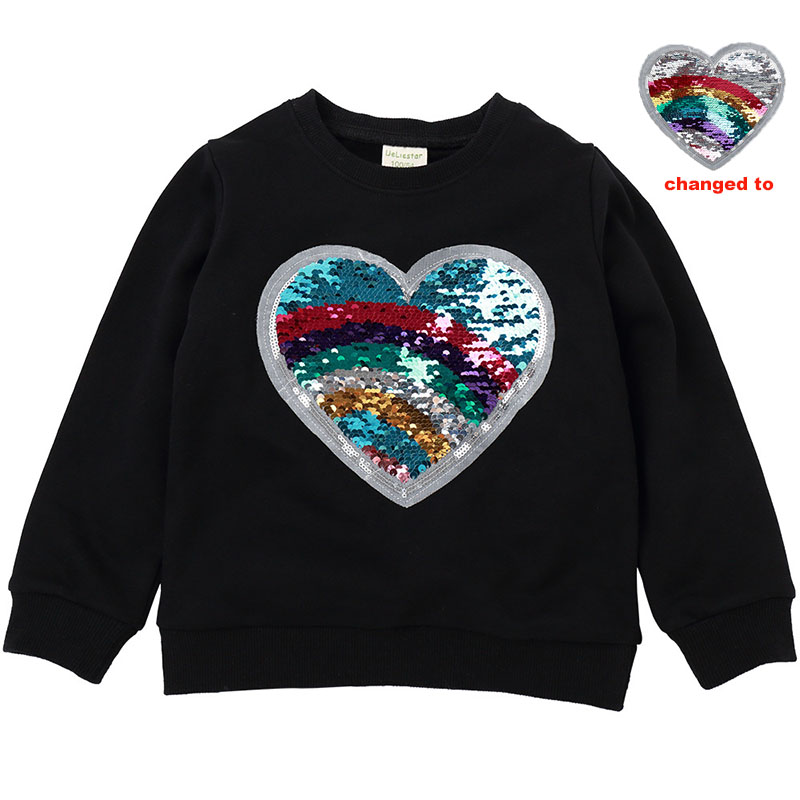 Boys Sweatershirts Cotton Kids Heart shape Long sleeve T-Shirt With Sequin Reversible Sequin Tops Girls Kids White Flash tops, 3057
Boys Sweatershirts Cotton Kids Heart shape Long sleeve T-Shirt With Sequin Reversible Sequin Tops Girls Kids White Flash tops, 3057