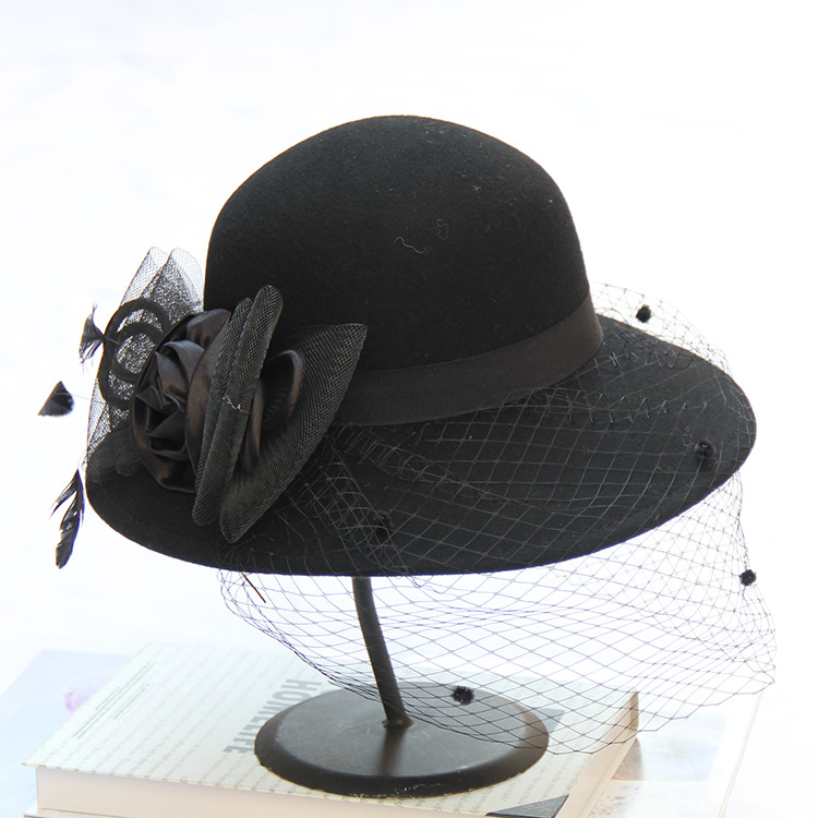 Elegant Women Wool Felt Fedora Wide Brim Hat Cloche Bowler Autumn Winter Hats Chapeau Femme Caps Wine Red Black M106
Elegant Women Wool Felt Fedora Wide Brim Hat Cloche Bowler Autumn Winter Hats Chapeau Femme Caps Wine Red Black M106