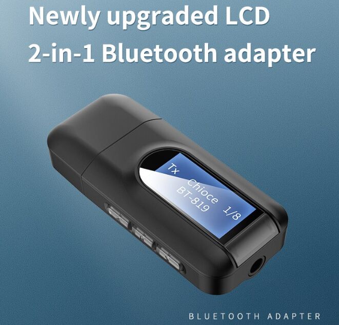 LCD Display Bluetooth 5.0 Audio Receiver Transmitter 3.5MM AUX Jack Stereo USB Adapter Wireless Dongle For PC TV Car RT11
LCD Display Bluetooth 5.0 Audio Receiver Transmitter 3.5MM AUX Jack Stereo USB Adapter Wireless Dongle For PC TV Car RT11