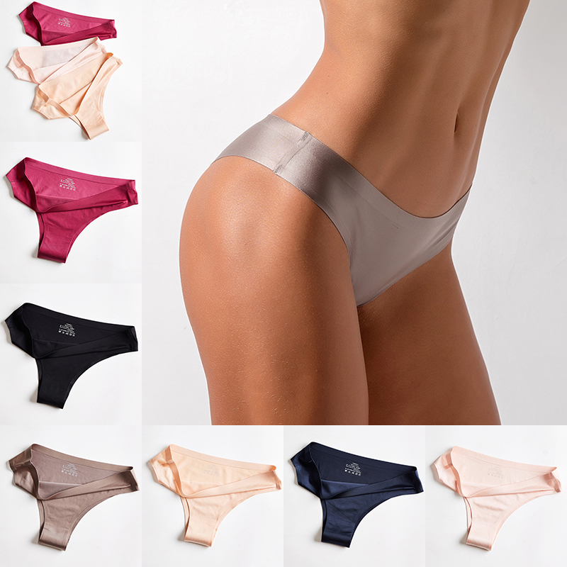 Ice Silk Panties Sexy Briefs Seamless invisible Thongs Women Underwear Panty for Girls Ladies T-back underpants G String clothes lingeries
Ice Silk Panties Sexy Briefs Seamless invisible Thongs Women Underwear Panty for Girls Ladies T-back underpants G String clothes lingeries