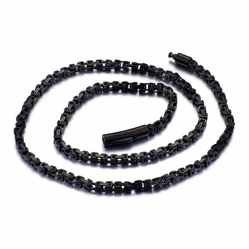 Fashion 316 Stainless Steel 61cm Long Chain For Men Unisex Black Rolo Chain Necklaces Homme Jewelry Accessories 2020
Fashion 316 Stainless Steel 61cm Long Chain For Men Unisex Black Rolo Chain Necklaces Homme Jewelry Accessories 2020
