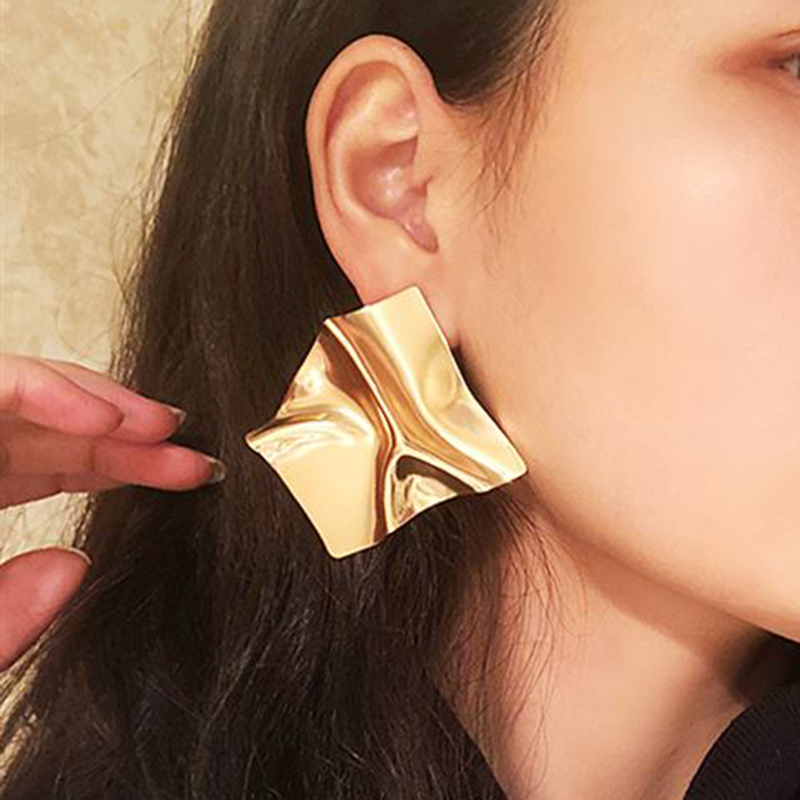 Meyfflin Fashion Irregular Stud Earrings for Women Big Simple Punk Geometric Earring Party Wedding Gold Color Brincos Jewelry
Meyfflin Fashion Irregular Stud Earrings for Women Big Simple Punk Geometric Earring Party Wedding Gold Color Brincos Jewelry