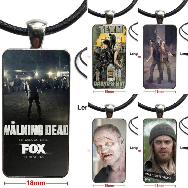For Women Men Jewelry With Steel Plated Glass Cabochon Choker Long Pendant Rectangle Necklace Tv The Zombie
For Women Men Jewelry With Steel Plated Glass Cabochon Choker Long Pendant Rectangle Necklace Tv The Zombie