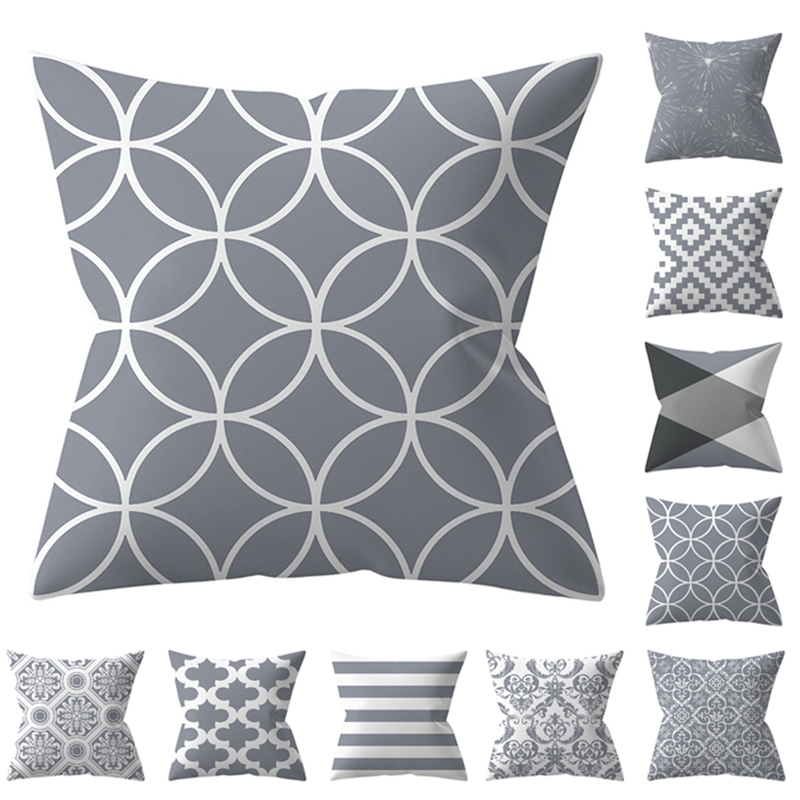 Pillow Case 45*45cm Silver Grey Geometric Pillowcase Car Office Sofa Bed Cushion Covers Home Decoration Peach Leather, 01
Pillow Case 45*45cm Silver Grey Geometric Pillowcase Car Office Sofa Bed Cushion Covers Home Decoration Peach Leather, 01