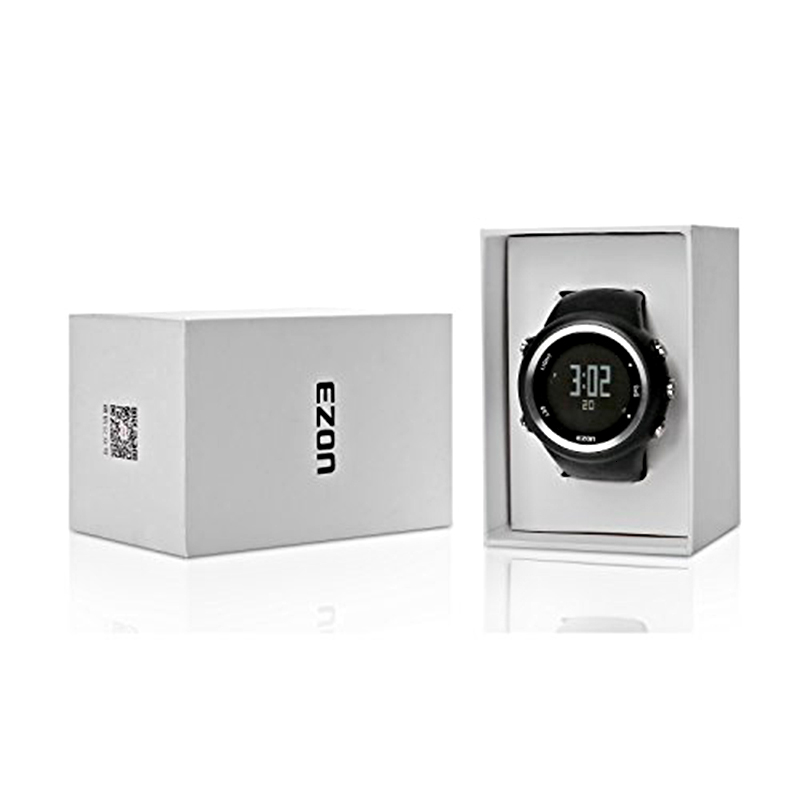 Men's Digital Sport Watch Gps Running Watch With Speed Pace Distance Calorie burning Stopwatch Waterproof 50M EZON T031 CJ191213