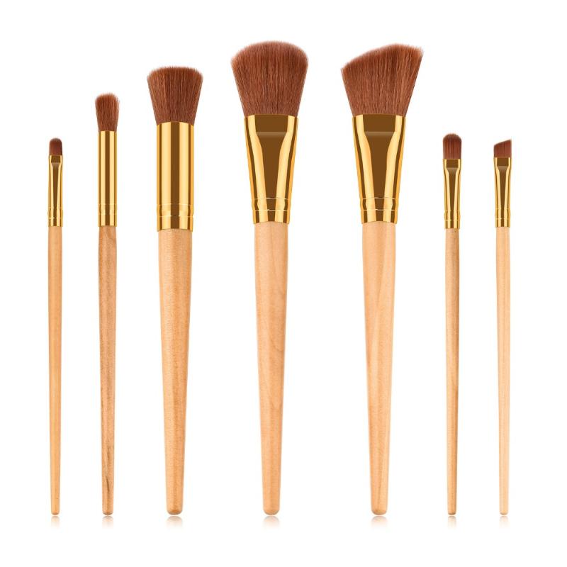 Wooden Foundation Makeup Brushes Powder Blusher Brush Blending Eyelash Comb Eye Shadow Liner Brow Brush Face Makeup Tools Kit
Wooden Foundation Makeup Brushes Powder Blusher Brush Blending Eyelash Comb Eye Shadow Liner Brow Brush Face Makeup Tools Kit