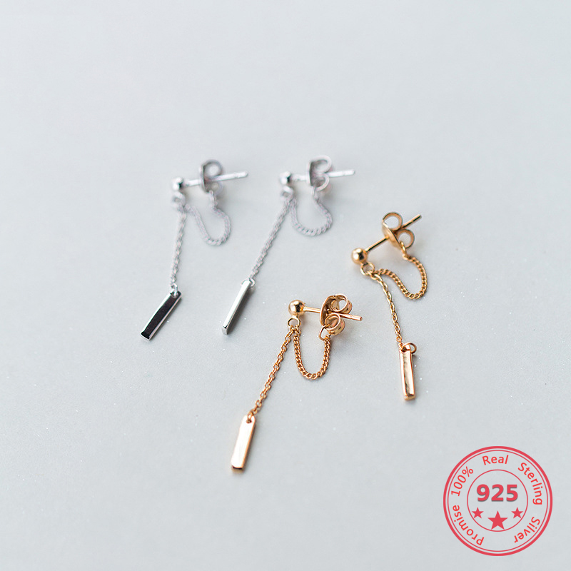 Japan And South Korea Simple Style S925 White Chain Round Bead Chain Design Female hanging Ear Jewelry
Japan And South Korea Simple Style S925 White Chain Round Bead Chain Design Female hanging Ear Jewelry