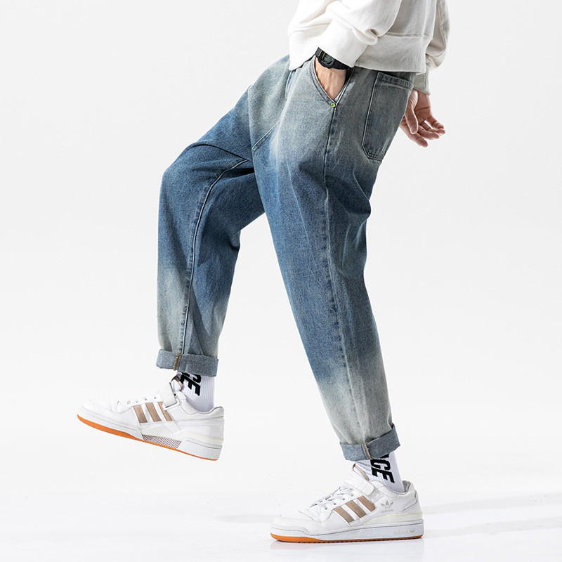Men Streetwear Blue Jeans 2020 Gradient Retro Blue Jeans Korean Style Fashion Wash Harem Pants Male Hip Hop Denim Pants OverSize
Men Streetwear Blue Jeans 2020 Gradient Retro Blue Jeans Korean Style Fashion Wash Harem Pants Male Hip Hop Denim Pants OverSize