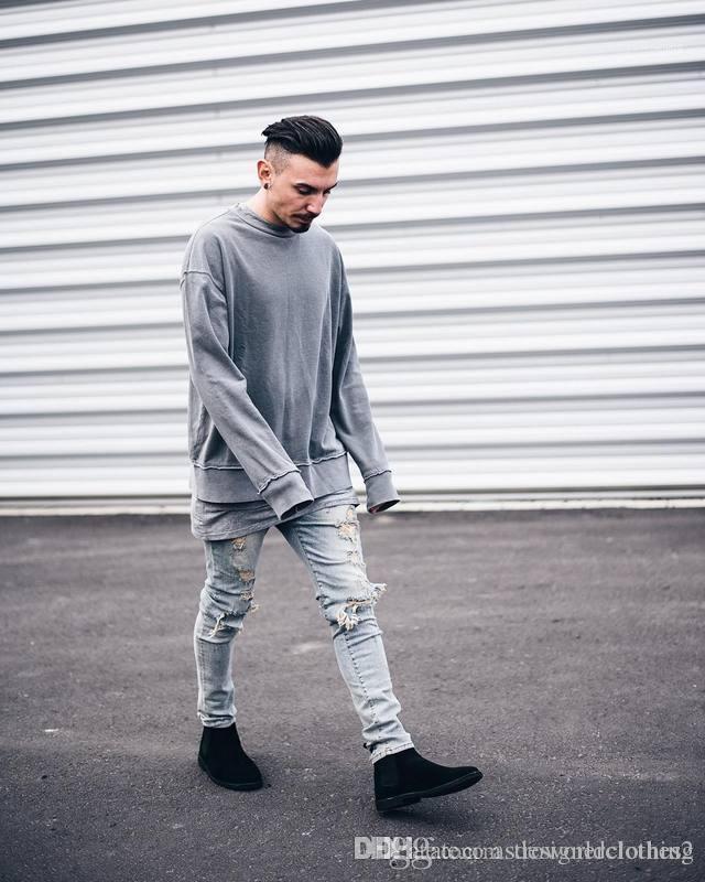 High Street Styles Mens Hoodies Burr Casual Long Sleeve Clothing Kanye Designer Solid Pullover Sweatshirt Fashion, Black
High Street Styles Mens Hoodies Burr Casual Long Sleeve Clothing Kanye Designer Solid Pullover Sweatshirt Fashion, Black