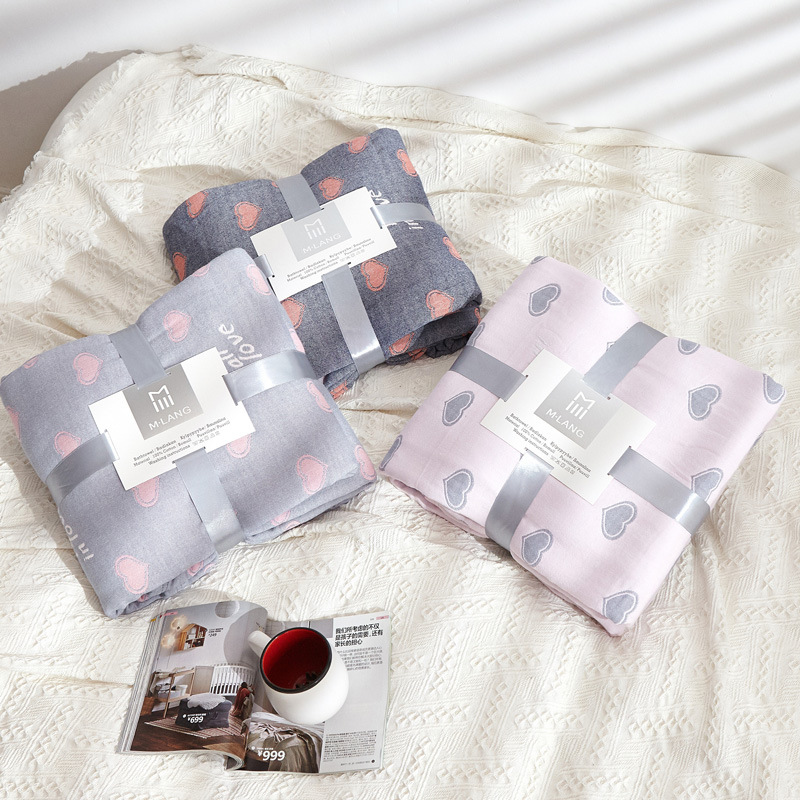 Cotton Gauze Throw Thread Blanket Coverlet Sofa Rug Air-conditioning Car Room Quilt Bedspread
Cotton Gauze Throw Thread Blanket Coverlet Sofa Rug Air-conditioning Car Room Quilt Bedspread