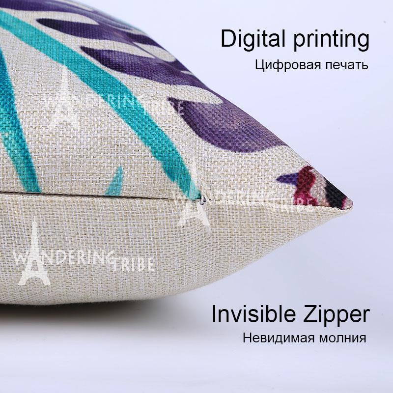 Vintage Decorative Cushion Cover Farmhouse Shabby Chic Pillow Case Flower Floral Pillows Home Decor Throw Cushions Covers Cases