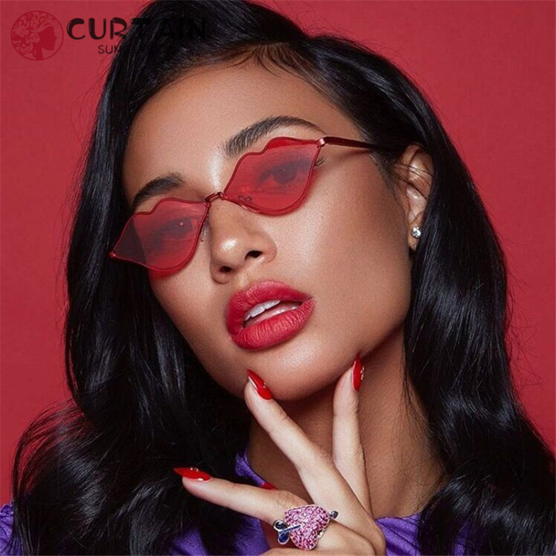 Red Mouth Shaped Sunglasses Women Anomaly Lip Shades Sunglasses Lady Unique Brand Designer Eyeglasses Transparent Ocean Lenses 
Red Mouth Shaped Sunglasses Women Anomaly Lip Shades Sunglasses Lady Unique Brand Designer Eyeglasses Transparent Ocean Lenses