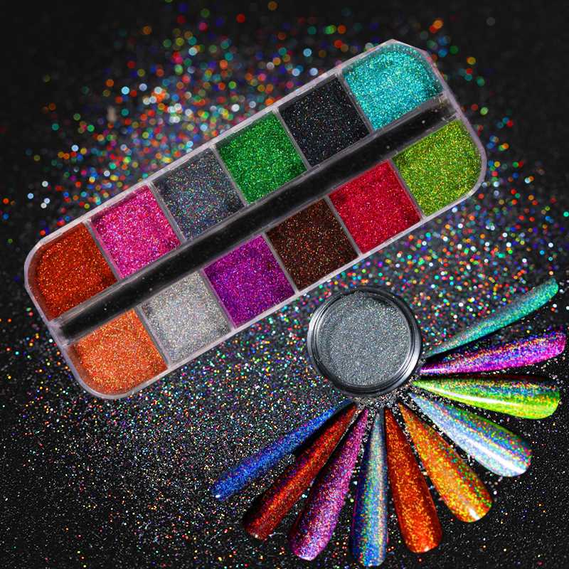 Laser Holographics Nails Glitter Dust DIY Summer multiple colour Pigment Chrome Nail Powder Flakes Art Tips Accessories
Laser Holographics Nails Glitter Dust DIY Summer multiple colour Pigment Chrome Nail Powder Flakes Art Tips Accessories
