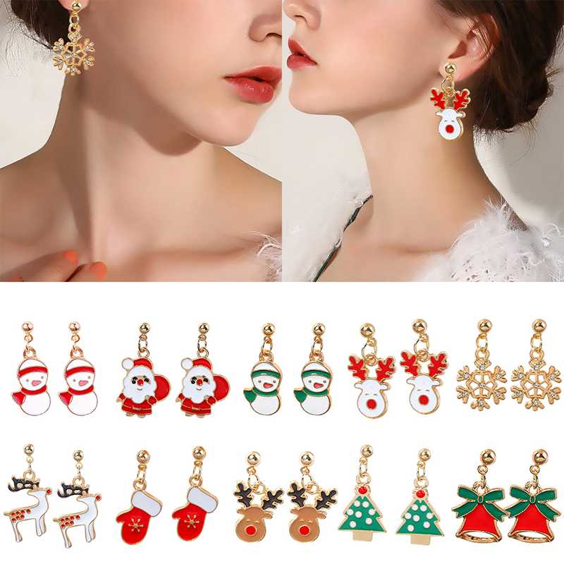 Christmas Earring Pendant Deer Santa Claus Christmas Tree Snowflake Cute Women Earrings Jewelry Best Gifts Girl
Christmas Earring Pendant Deer Santa Claus Christmas Tree Snowflake Cute Women Earrings Jewelry Best Gifts Girl