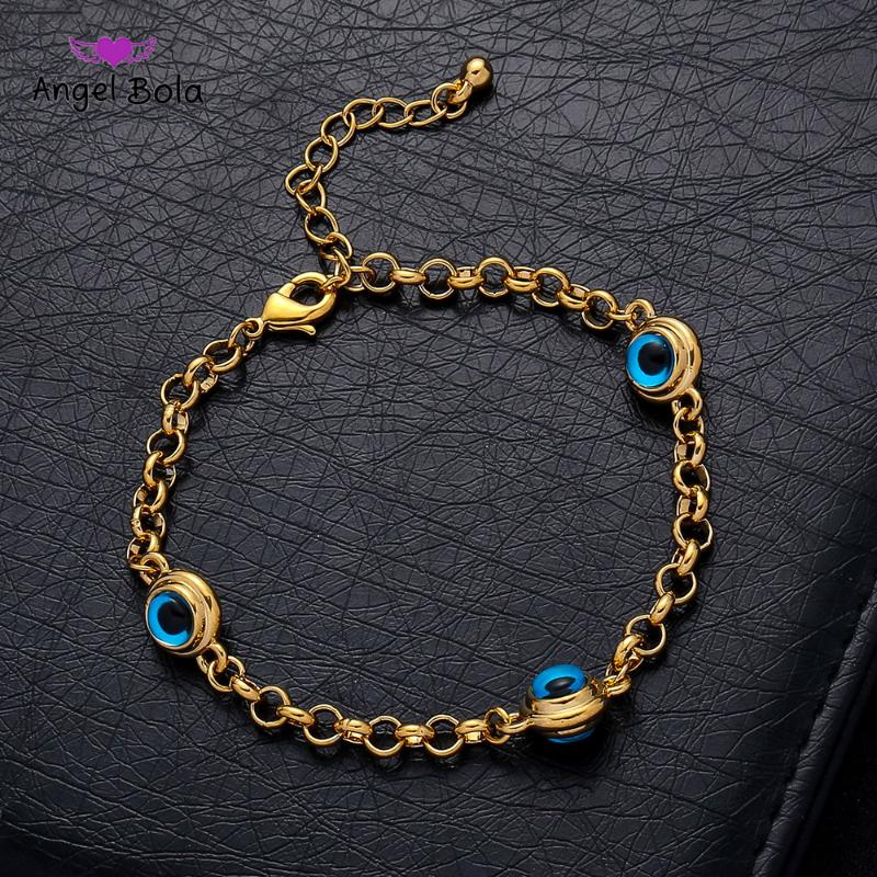 Blue Evil Eye Crystal Charm Bracelets for Women Muslim Jewelry 3 Turkish Blue Eye Bracelet Gold Color Plated Never Faded
Blue Evil Eye Crystal Charm Bracelets for Women Muslim Jewelry 3 Turkish Blue Eye Bracelet Gold Color Plated Never Faded