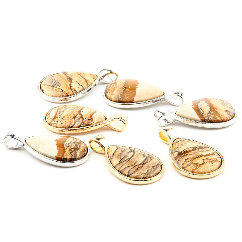 Natural stone pendant drop type Picture Stones pendant necklace for DIY jewelry best birthday gift size 35x21x6mm
Natural stone pendant drop type Picture Stones pendant necklace for DIY jewelry best birthday gift size 35x21x6mm