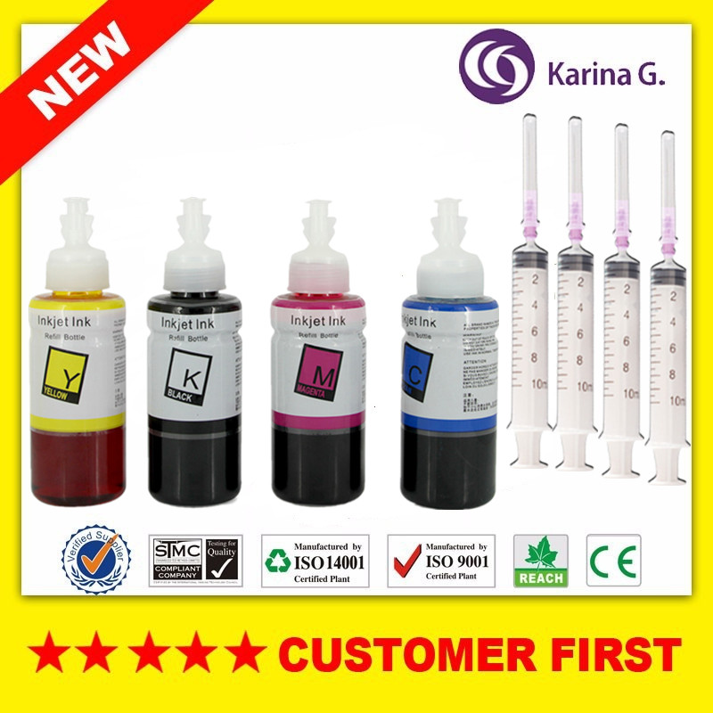 100ML / Bottle Refill Dye Ink For T6641 T6642 T6643 T6644 Suit for L100/L110/L200/L210/L300/L303/L350/L355/L550/L555 etc
100ML / Bottle Refill Dye Ink For T6641 T6642 T6643 T6644 Suit for L100/L110/L200/L210/L300/L303/L350/L355/L550/L555 etc